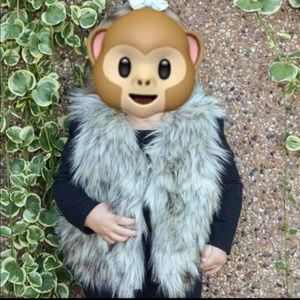 Old Navy faux fur vest